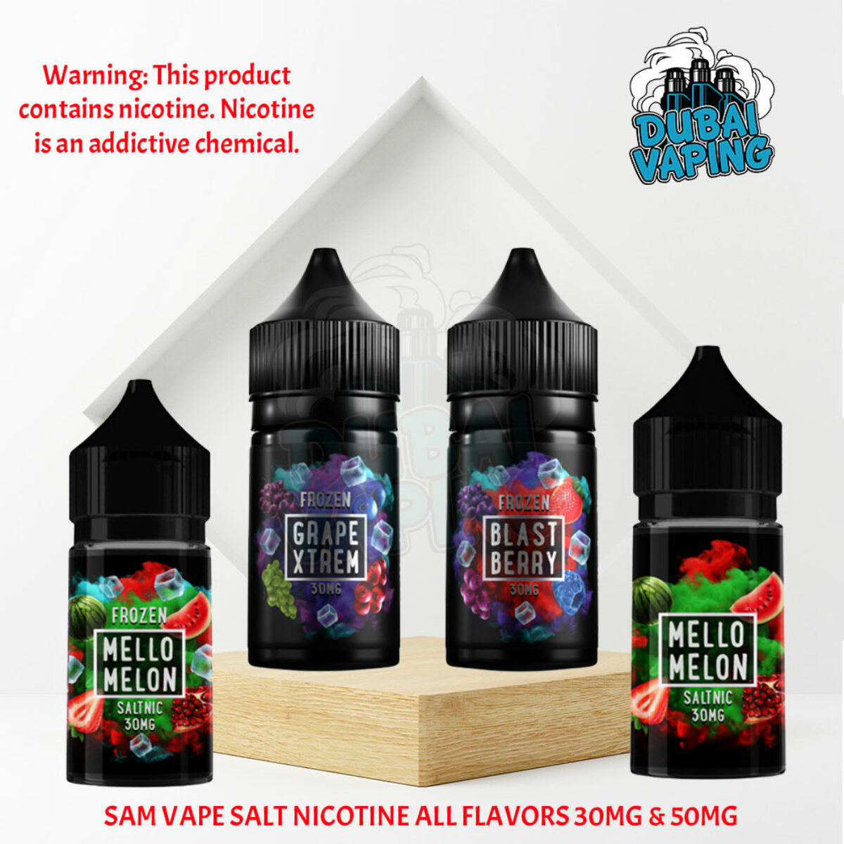 BEST SAM VAPE SALT NICOTINE ALL FLAVORS - Price 50 AED