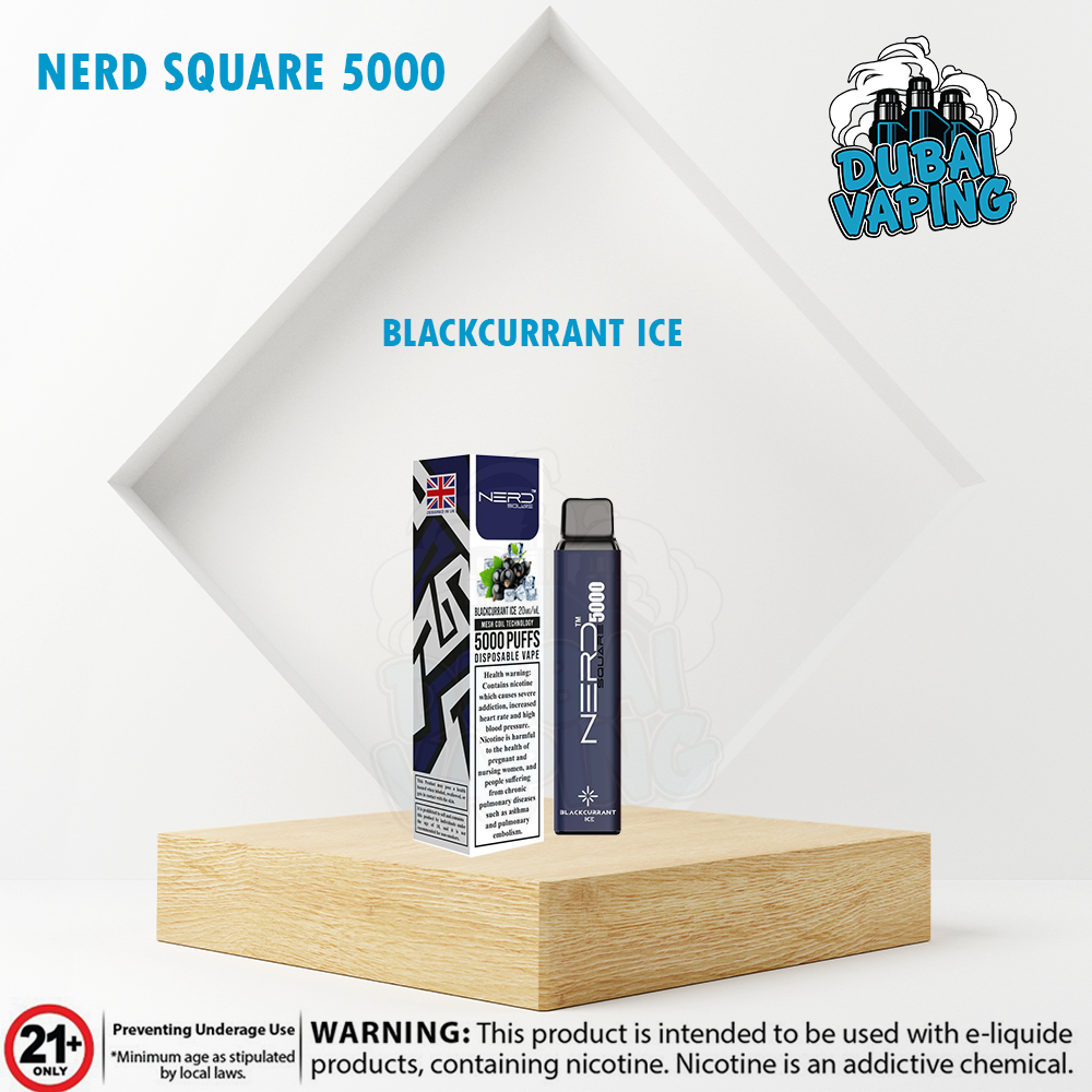 NERD SQUARE 5000 PUFFS BLACKCURRANT ICE