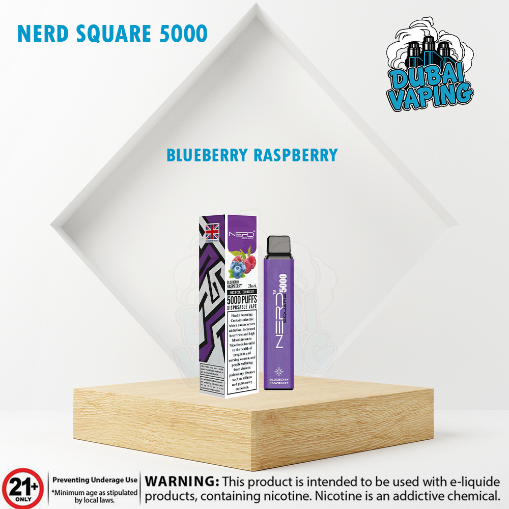 NERD SQUARE 5000 PUFFS BLUEBERRY-RASPBERRY