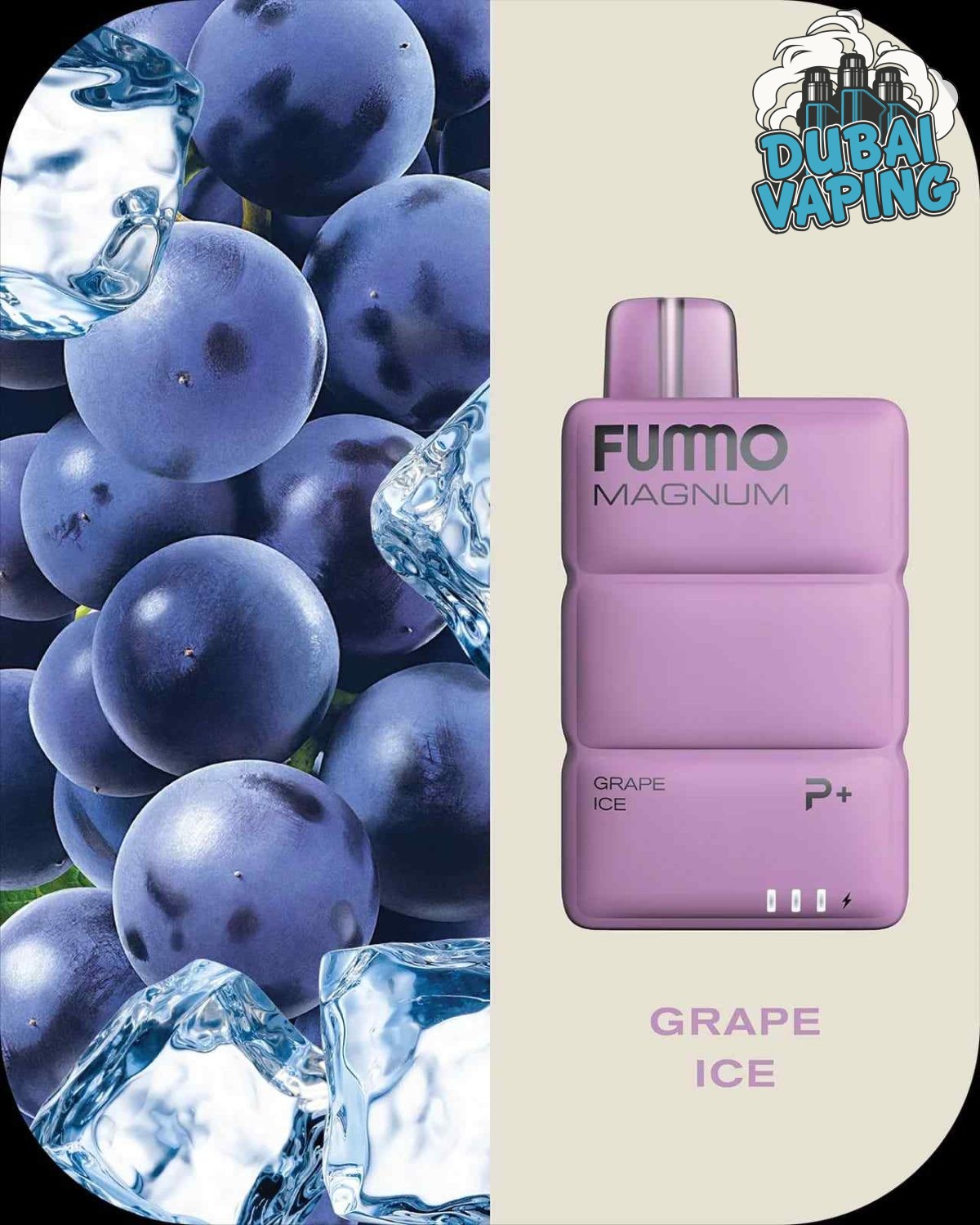 FUMMO MAGNUM 8000 Puffs Price in Dubai GRAPE ICE