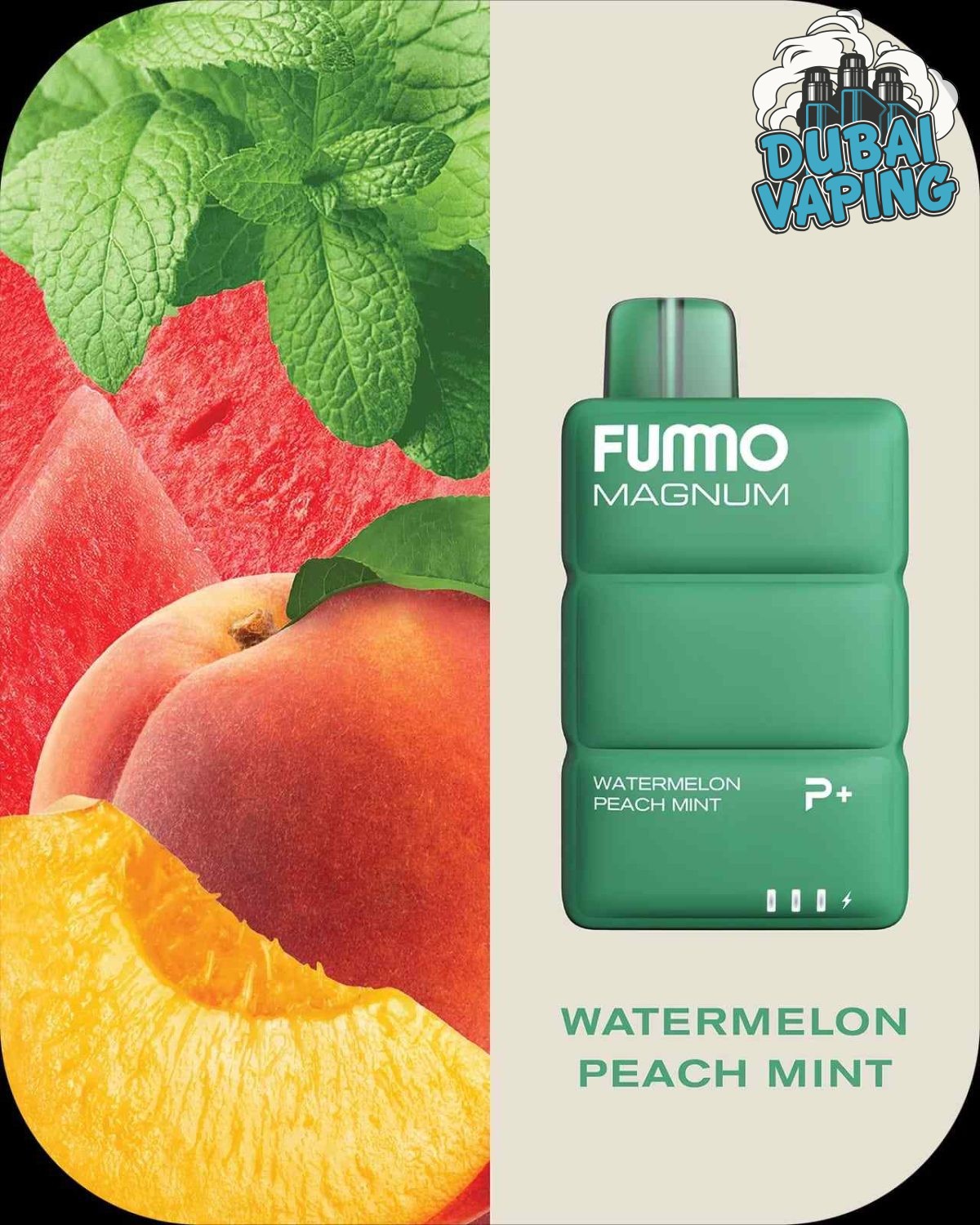 FUMMO MAGNUM 8000 Puffs Price in Dubai WATERMELON PEACH MINT