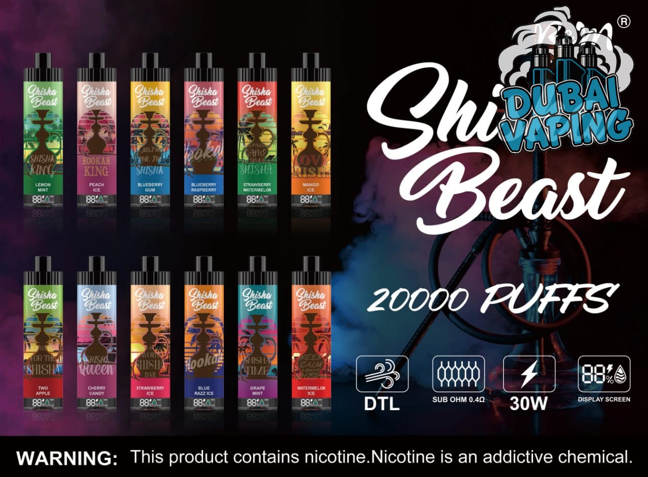 Shisha Beast 20000 Puffs Disposable Vape By R&M 