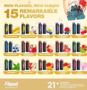 fitbar shisha 30000 puffs 15 FLAVORS