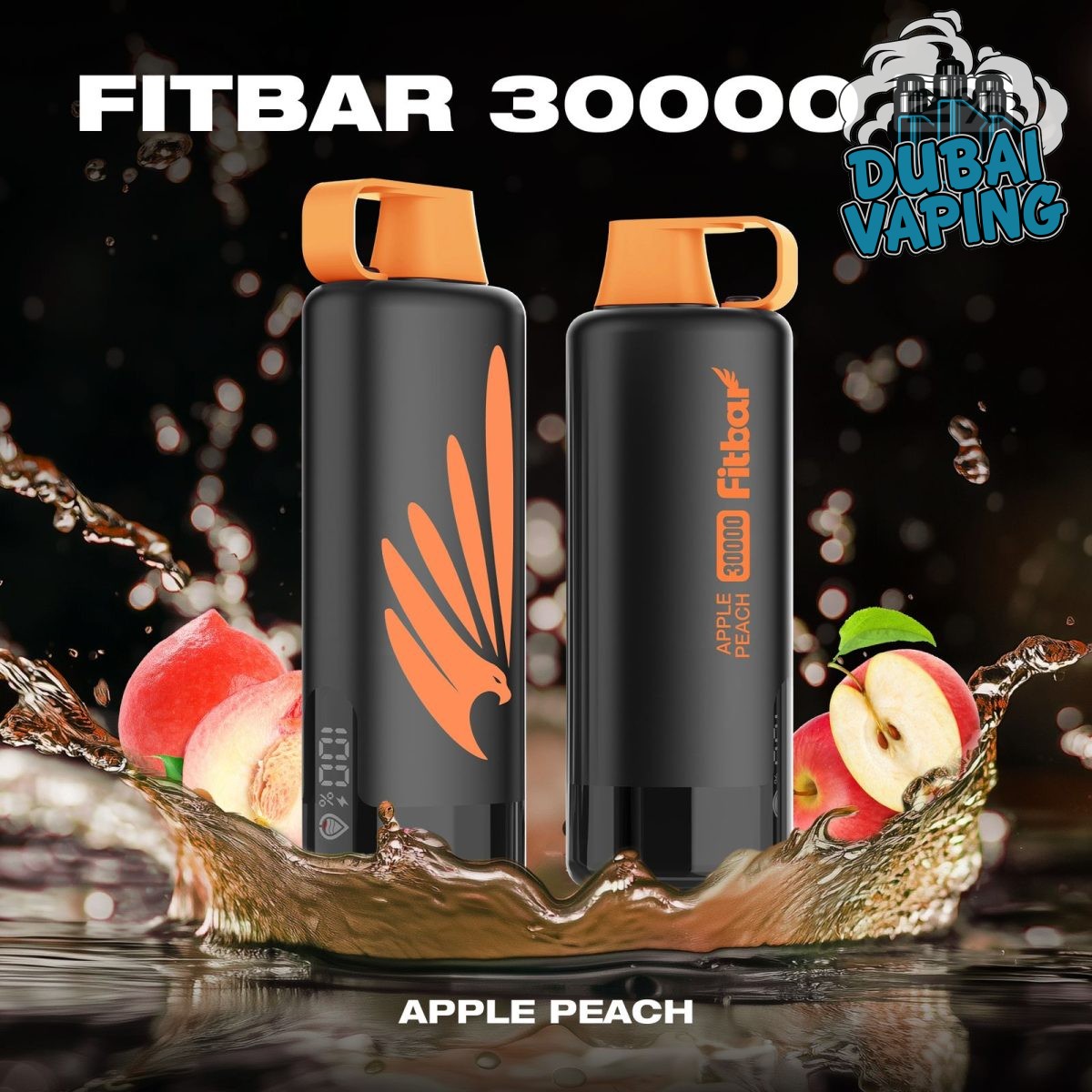 fitbar shisha 30000 puffs APPLE PEACH 1