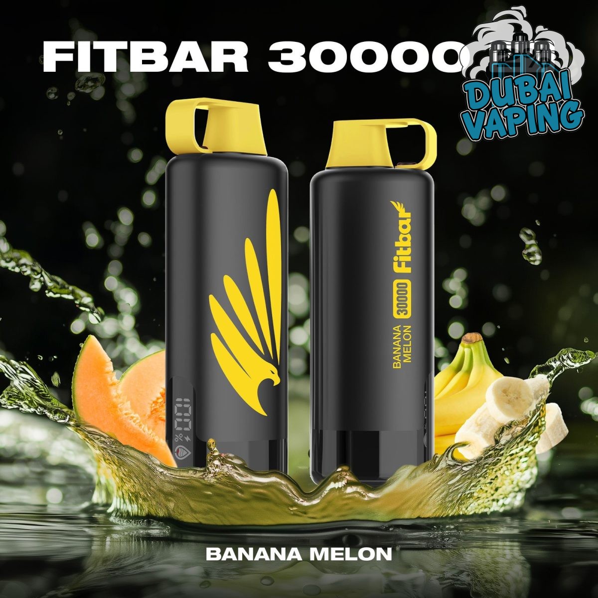 fitbar shisha 30000 puffs BANANA MELON