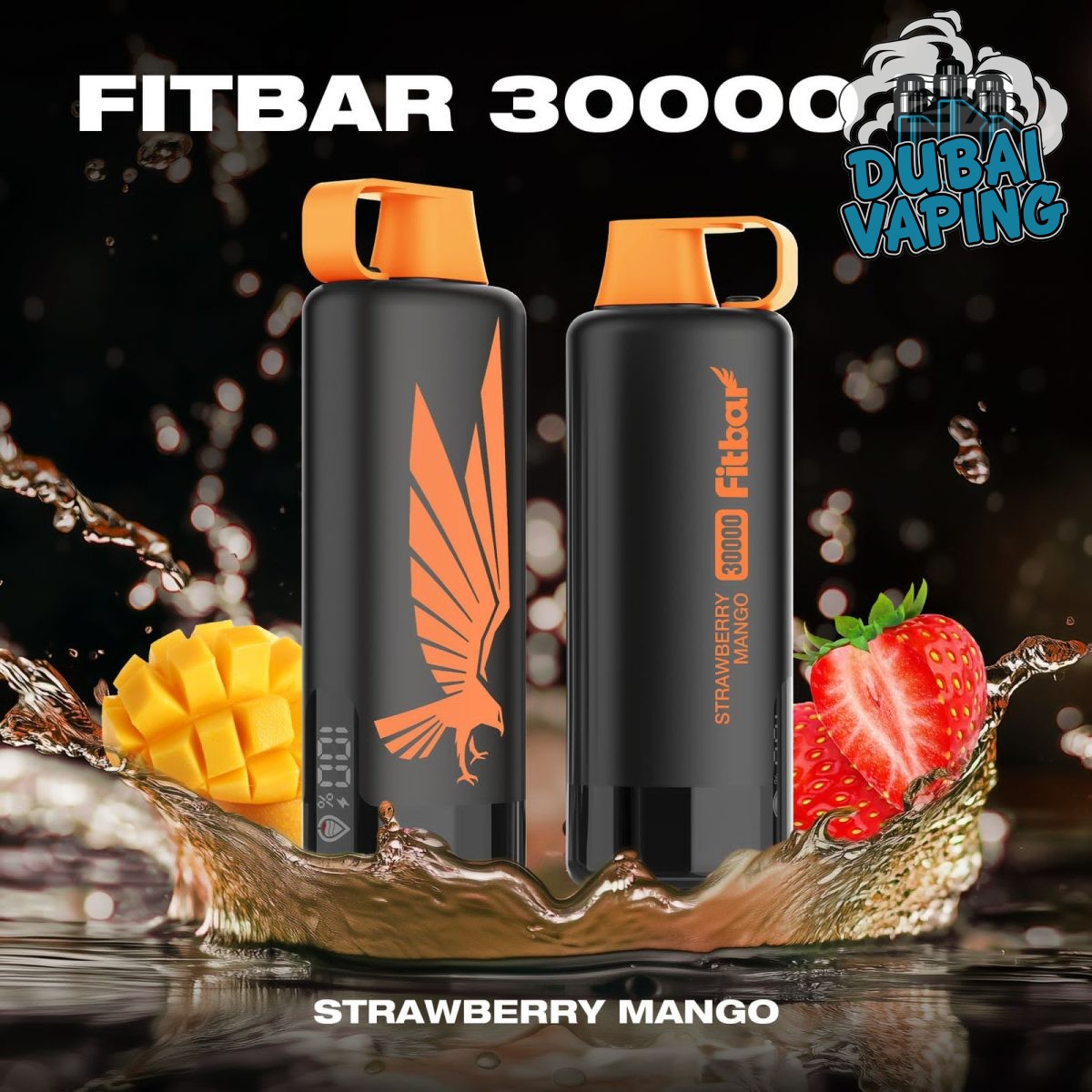 fitbar shisha 30000 puffs DTL strawberyy mango