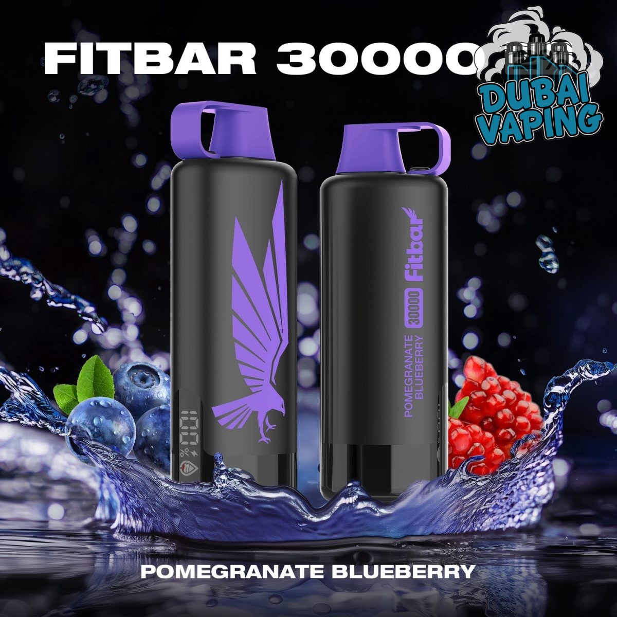 fitbar shisha 30000 puffs POMEGRANATE BLUEBERRY