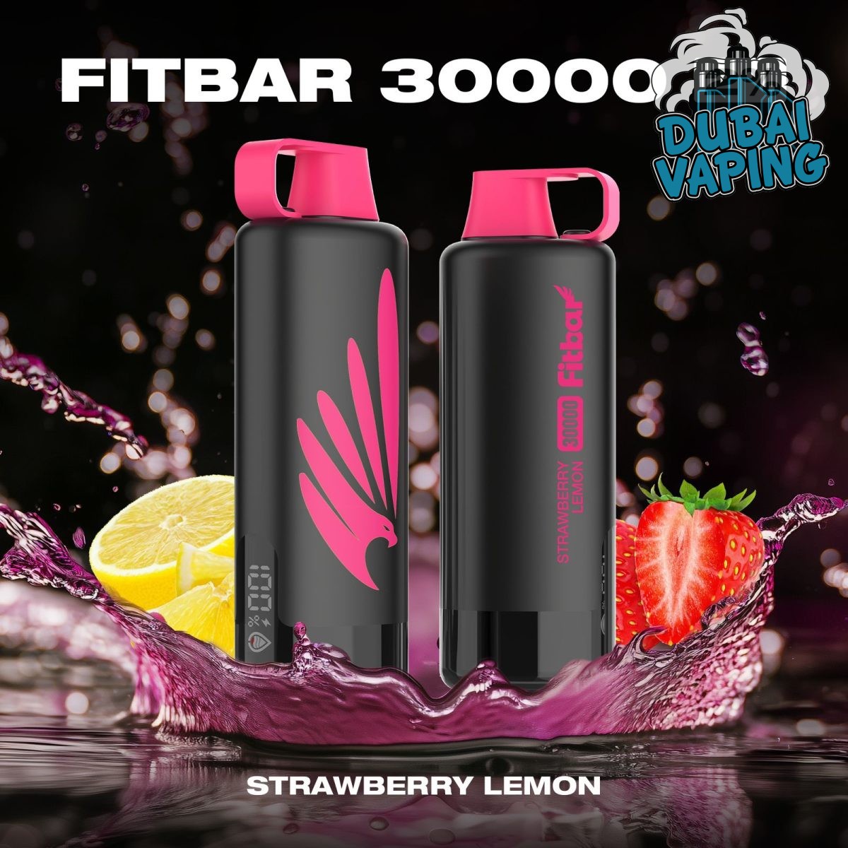 fitbar shisha 30000 puffs STRAWBERRY LEMON