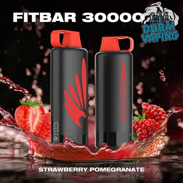 fitbar shisha 30000 puffs STRAWBERRY POMEGRANATE