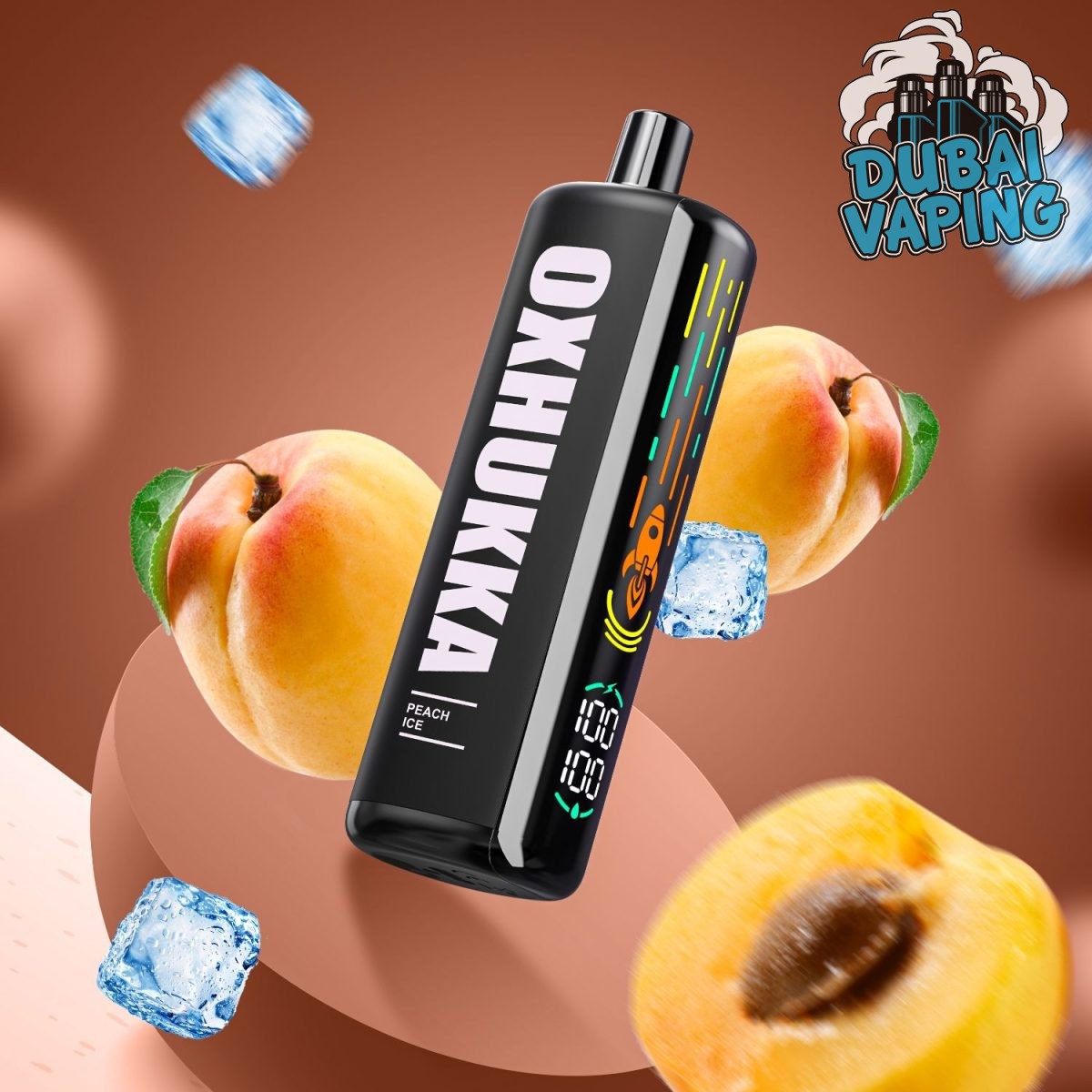 oxbar oxhukka 25000 puffs peach ice