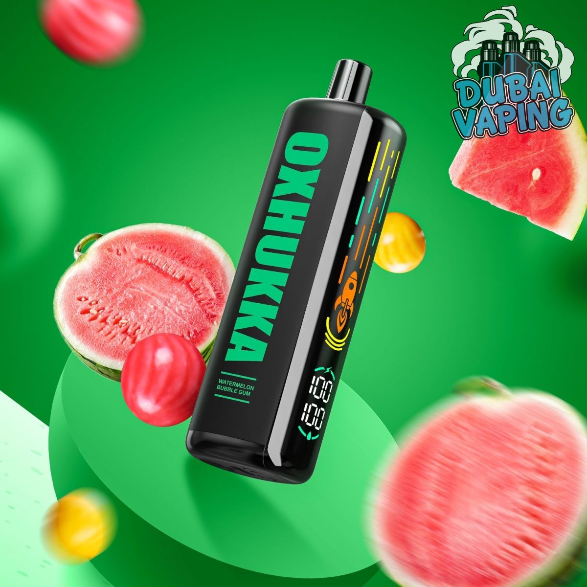 oxbar oxhukka 25000 puffs watermelon bubblegum